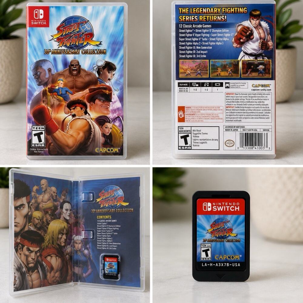 Street Fighter 30th Anniversary Collection Nintendo Switch 2018 Capcom w/ Case